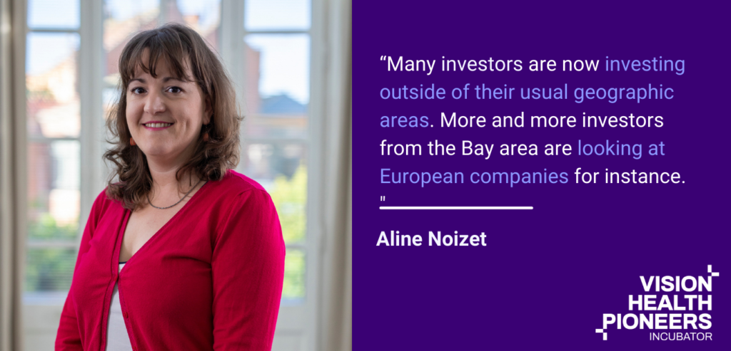 Aline Noizet, Founder of Digital Health Connector shares a quote on startup investment in Berlin healthcare startups is like now. "“Many investors are now investing outside of their usual geographic areas. More and more investors from the Bay area are looking at European companies for instance. This is great news for entrepreneurs.”