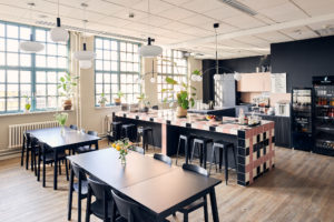 barista room at unicorn workspaces
