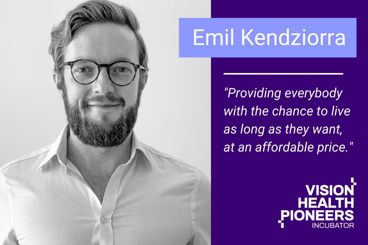 Emil Kendziorra, the Founder and CEO of Tomorrow Biostasia - Vision Health Pioneers Incubator Mentor