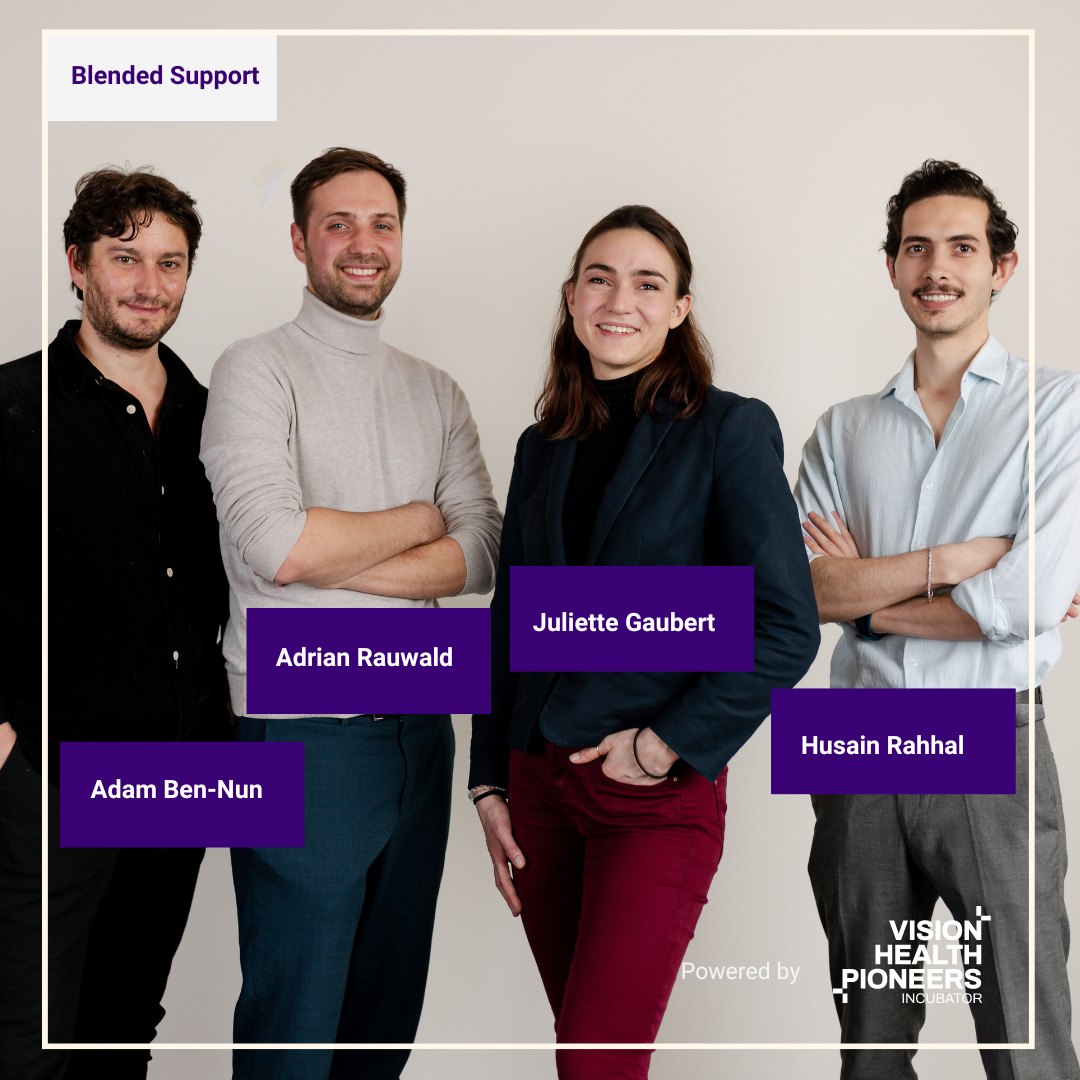 Blended Support cohort 5 startup healthcare vision health pioneers incubator